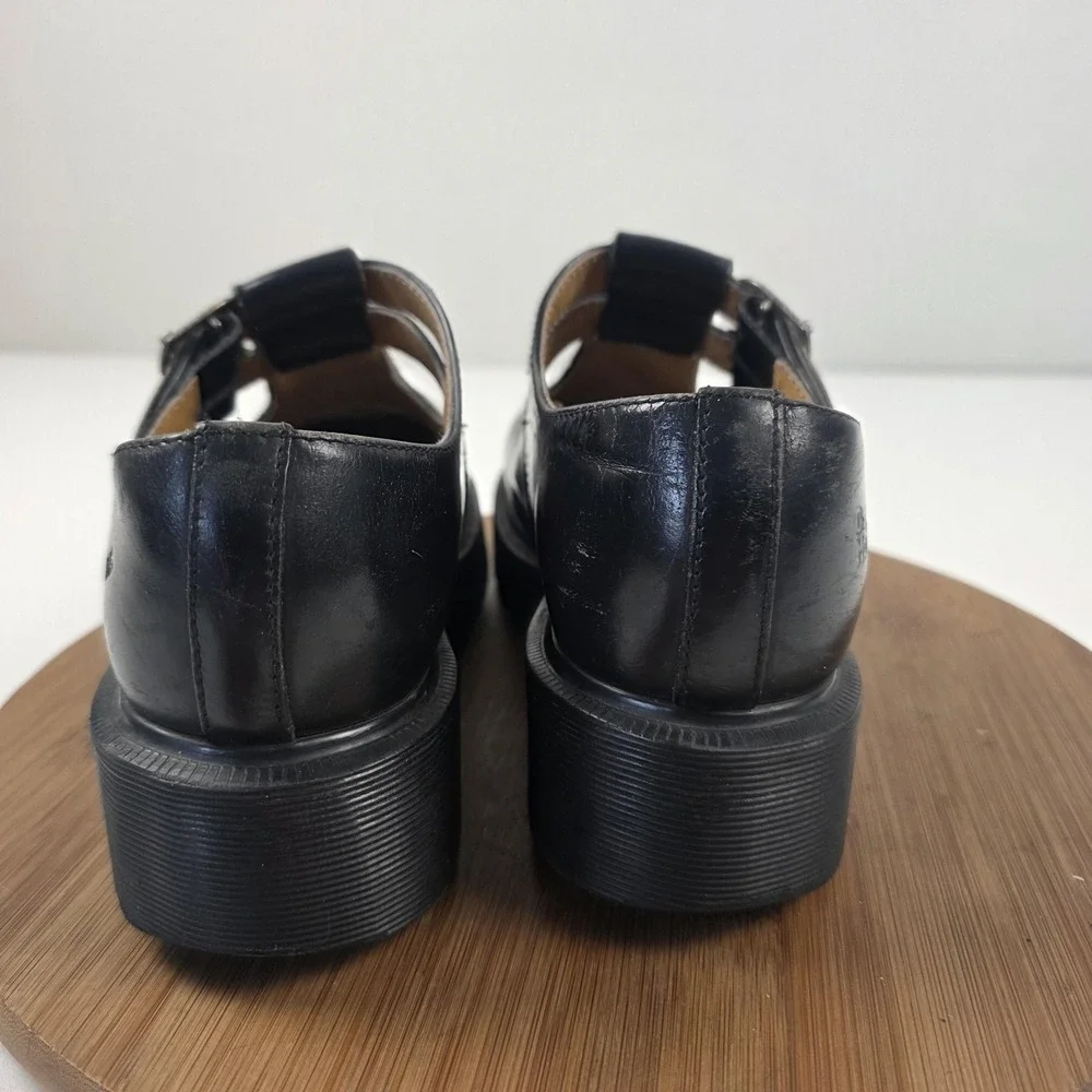 Vintage Dr. Martens 8305 Mary Jane Shoes Womens Sz 7 Black Platform Double Strap
